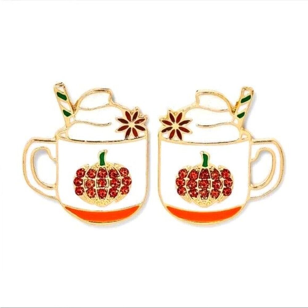 SUGAR FIX "Pumpkin To Talk About Earrings" (Gold) ~ NEW!!!
